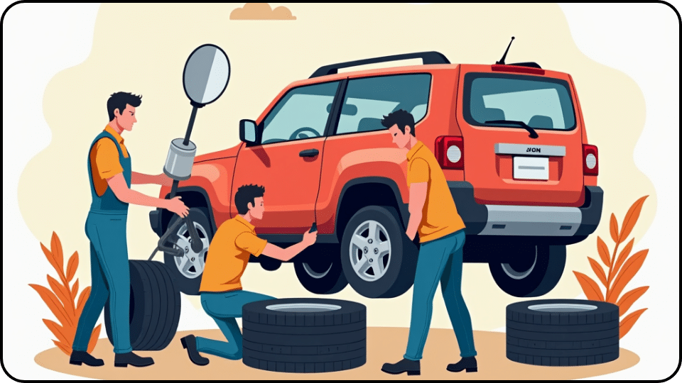 The Tire Change Process at Tire Shops